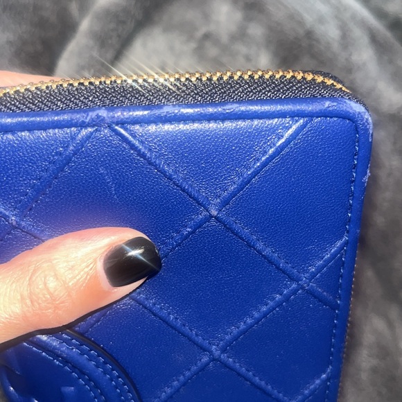 💙💙💙GORGEOUS BLUE TORY BURCH CONTINENTAL ZIP WALLET💙💙💙 - Picture 9 of 13